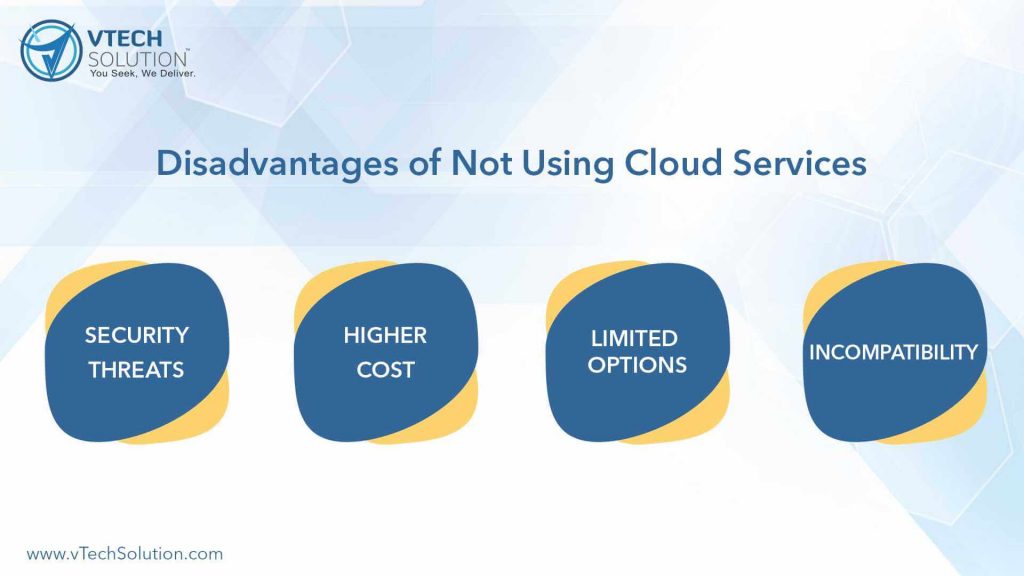 disadvantages of not using cloud services