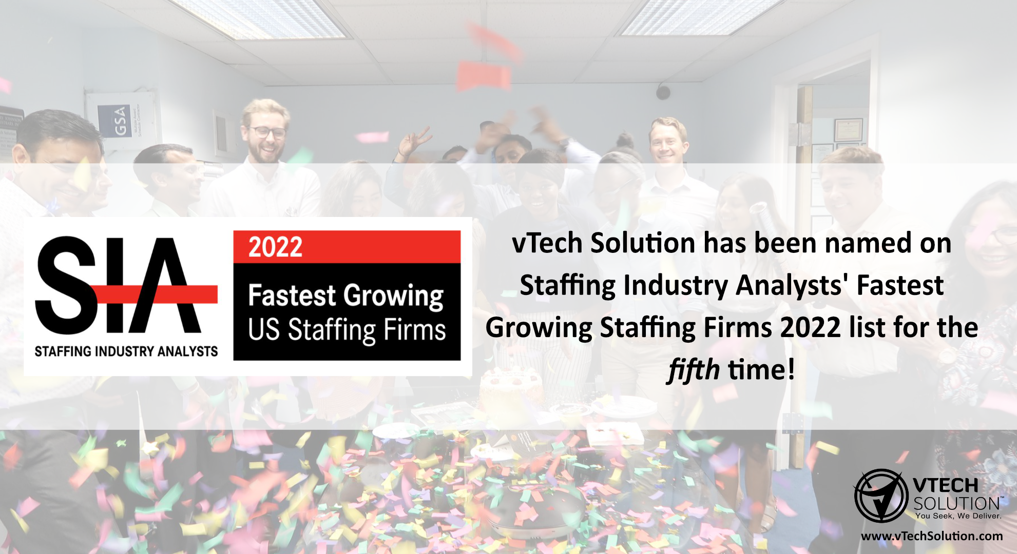 vTech Solution Named on SIA’s 2022 List of Fastest-Growing Staffing Firms